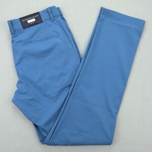 Holderness & Bourne Garvey Pants Mens 33x34 Blue Golf Performance Stretch Khakis